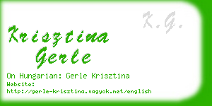 krisztina gerle business card